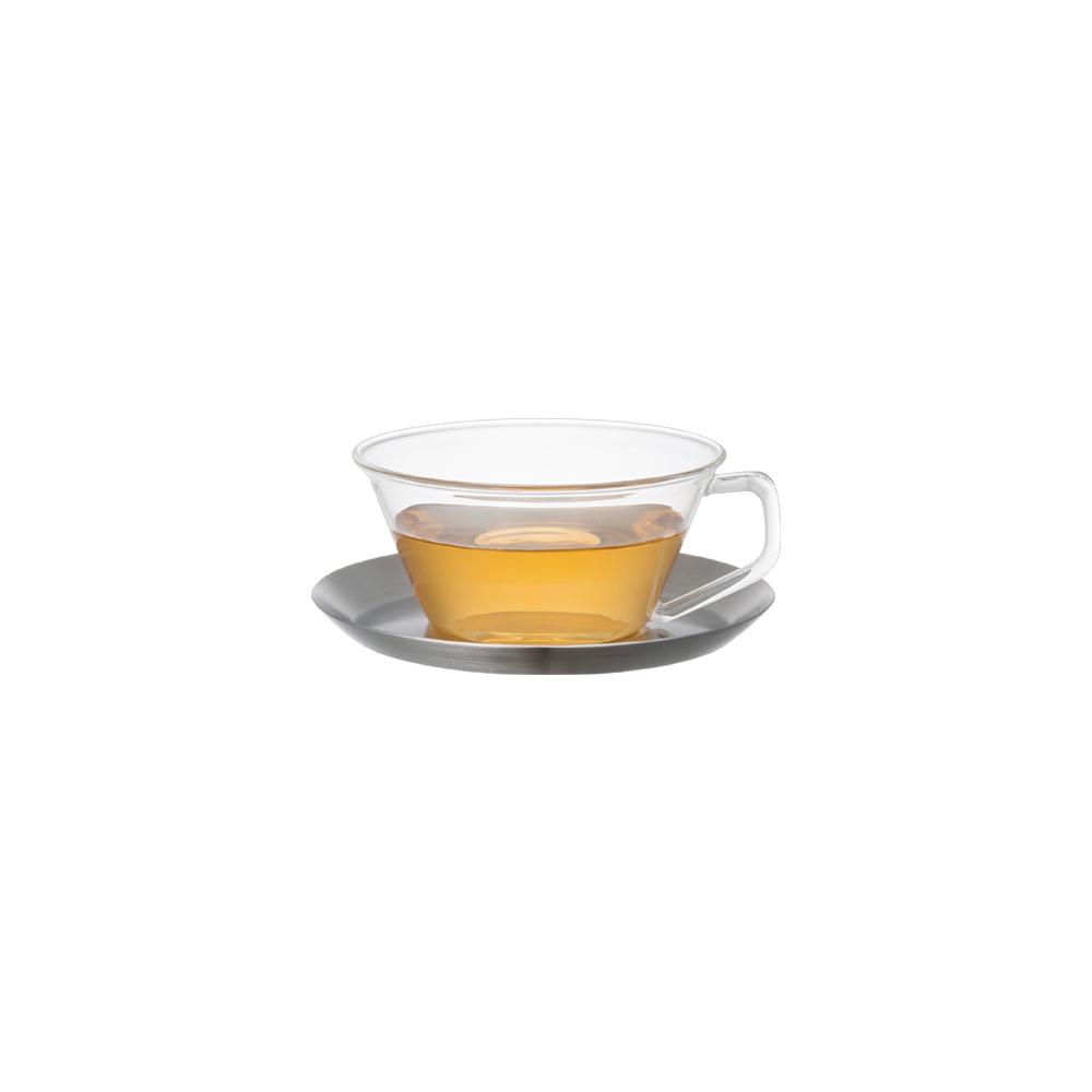 CAST tea cup & saucer 220ml stainless steel