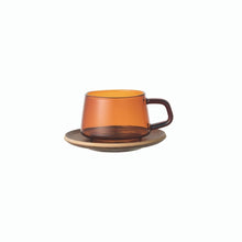 Load image into Gallery viewer, SEPIA cup &amp; saucer 270ml amber
